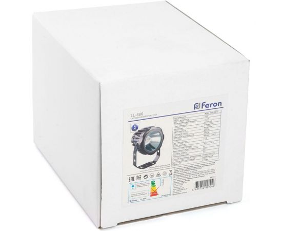 Светодиодный прожектор FERON LL-886 D90xH115, IP65 10W 85-265V, 4000K 48333 – изображение 4