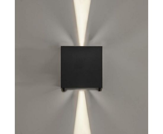 Настенный светильник MAKSBRIGHT вверх/вниз, 6Вт, 620лм, IP65, черный, 100х100х100мм MB-EX-CUBE – изображение 12