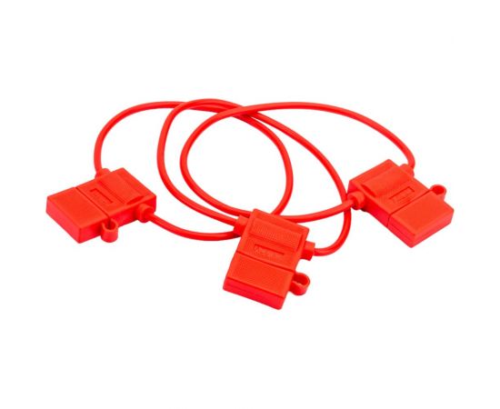 Держатель предохранителя REXANT типа стандарт, с крышкой красный, 50 шт. 16-0421-4 