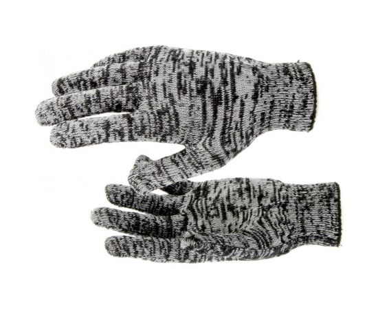 Перчатки Россия трикотажные, меланж, 10 класс 67788 