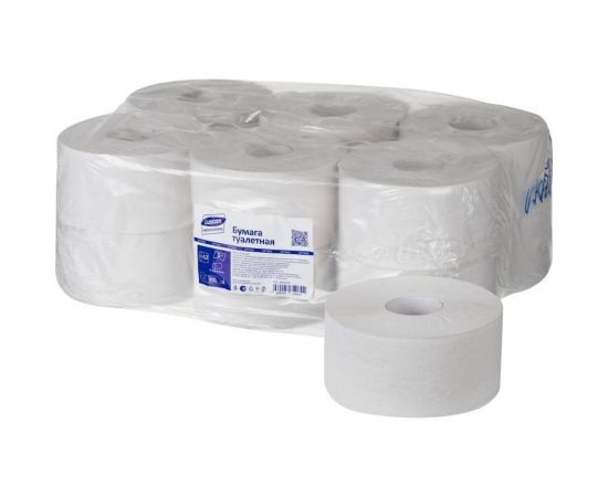 Туалетная бумага Luscan Professional 1-слойная, 12 рулонов 601111 