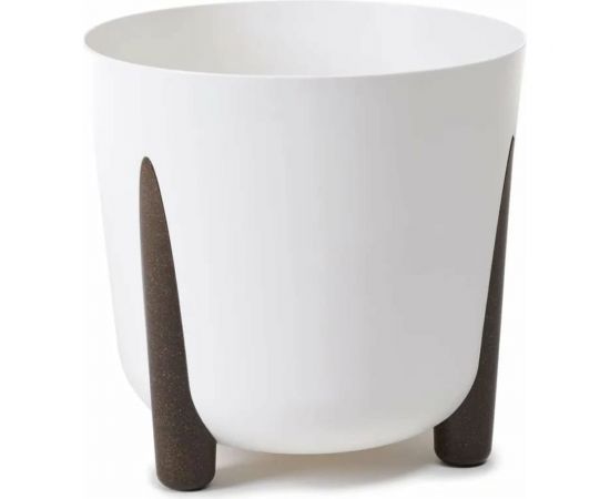 Кашпо на ножках LAMELA Sp.z o. 236 FRIDA ECO recycled диаметр 26 см, высота 23 см, 8.1 л, белое 067943 
