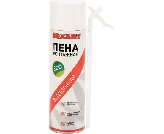 Монтажная пена с трубочкой REXANT всесезонная, 40 л eco 89-0906 