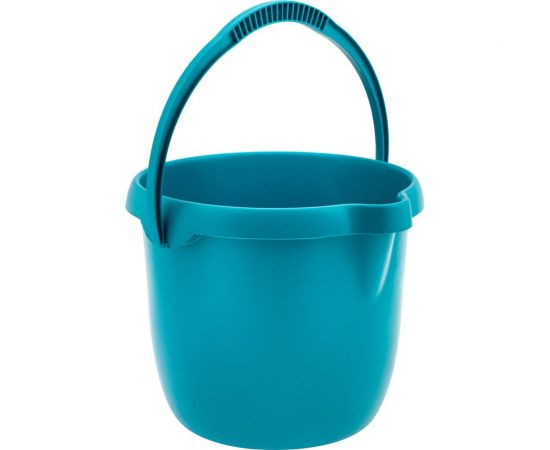 Пластмассовое круглое ведро PALISAD Home 12 л, бирюзовое 929575 