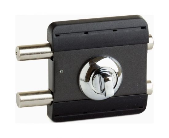 Накладной замок Поливектор ""Барьер-Каре"" с лицевой пластиной хром, длина ключа 80 мм 2433 – изображение 6