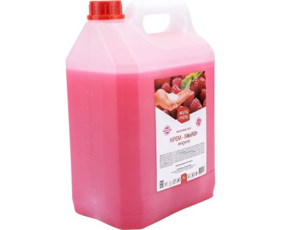 Жидкое крем-мыло Жили-Мыли Малиновый звон 5 л, канистра 4623721540301 – изображение 4