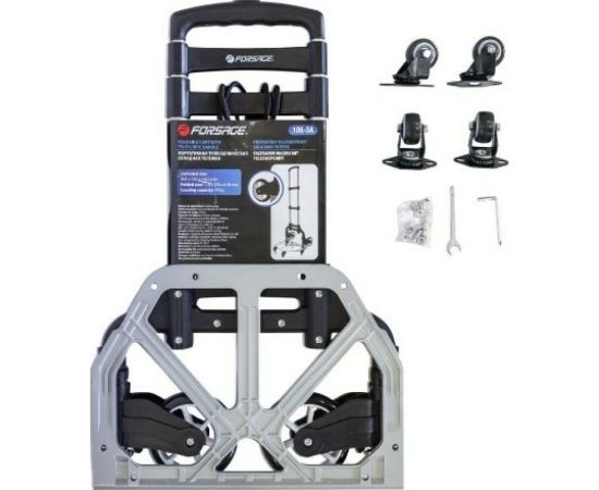 Платформенная складная тележка с телескопической ручкой Forsage двухпозиционная, 390x400 мм, г/п 70 кг F-106-3A 51833 – изображение 2