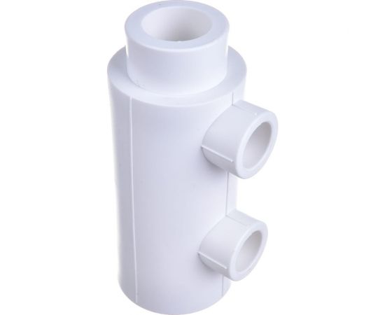 Коллектор Blue Ocean полипропилен 2 отвода - 40х20х2 осевое - 57мм PPRF/FCEUM-01(W)-40х20х2 – изображение 3