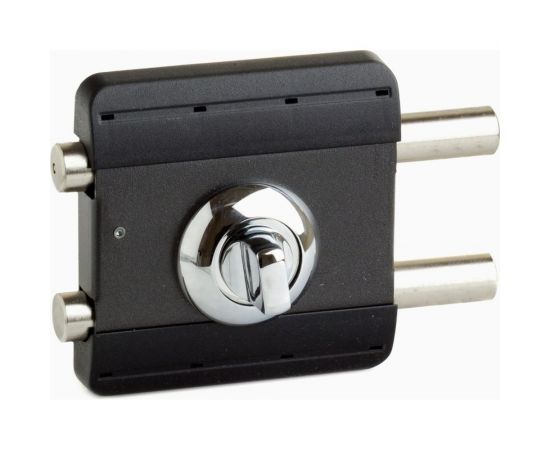 Накладной замок Поливектор ""Барьер-Каре"" с лицевой пластиной хром, длина ключа 80 мм 2433 – изображение 5