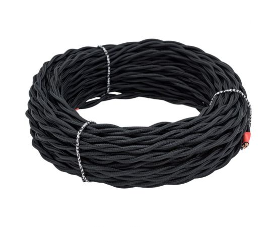 Ретро провод TDM Эко 2х1,5 витой ГОСТ черный (20м) SQ2801-0231 – изображение 4