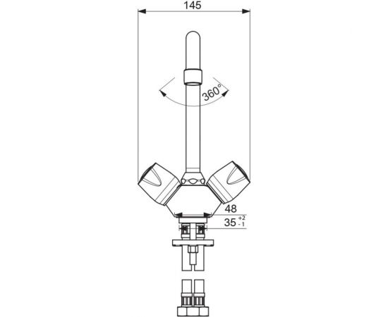 Смеситель для кухни VIDIMA Искар BA168AA – изображение 3