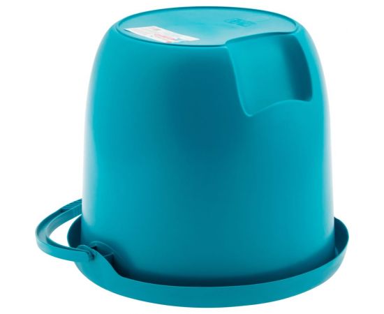 Пластмассовое круглое ведро PALISAD Home 12 л, бирюзовое 929575 – изображение 2
