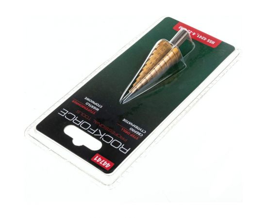 Ступенчатое сверло в блистере (4-22 мм, HSS 4241) Rockforce RF-44741 – изображение 2