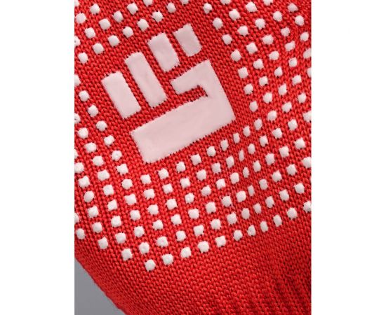 Трикотажные 2-слойные перчатки с ПВХ Фабрика перчаток 10 класс, 6 нитей, красные, р.L 6-10-2С-КР-(L) – изображение 2