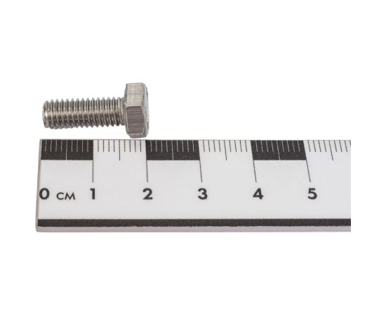 Шестигранный болт STARFIX М6x16 мм, нержавеющая сталь А2, DIN 933, 10 шт. SMZ1-104781-10 – изображение 2