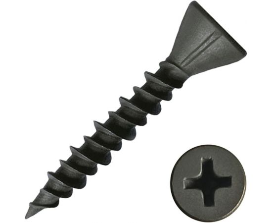 Cаморез для крепления гвл-листов Daxmer 3,9x25 1000 шт., фосфатированный 304916 