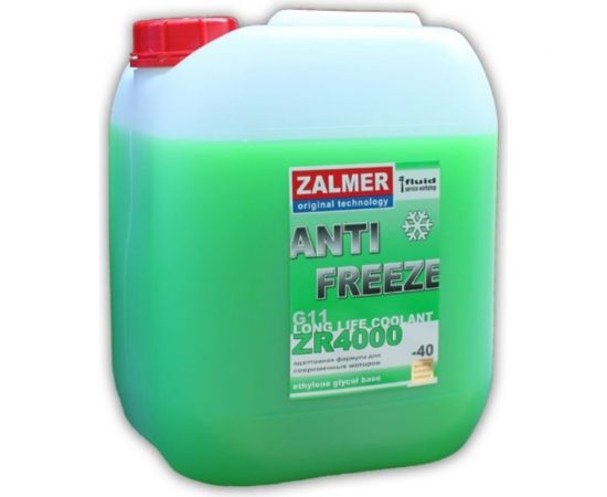 Антифриз ZALMER Antifreeze ZR4000 LLC G11 зеленый -40С 10кг ZR40G010 