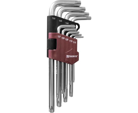 Набор торцевых ключей Thorvik TK9S TORX, Т10-T50, 9 предметов 53120 