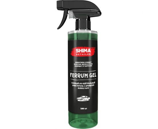 Гелевый очиститель SHIMA DETAILER FERRUM GEL BUBBLE GUM, 500 мл 4634444147814 BUBBLE GUM 
