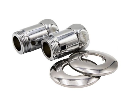 Прямое соединение для полотенцесушителя VRT 1-1, внутренняя/наружная, с отражателем, пара 534082 