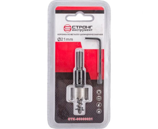 Коронка по металлу HSS 21 мм Strong CTK-06300021 