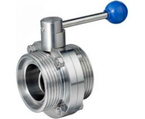 Дисковый нержавеющий затвор TITAN LOCK (AISI304) DN50, типа резьба-резьба, D"" TLSD050THS 