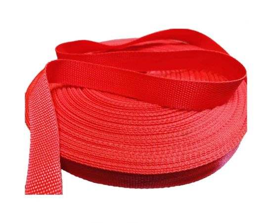 Ременная лента Эбис 20 мм, 50 м, красная 70661 