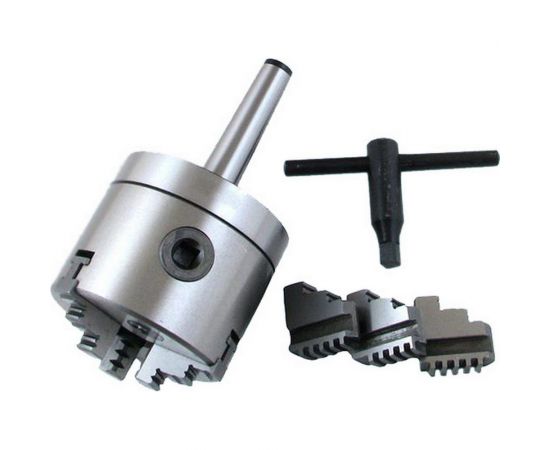 Патрон токарный 100 мм 3-х кулачковый с хвостовиком КМ3, кулачки К11 CNIC 53896 