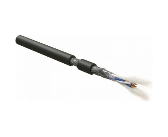Кабель интерфейса Hyperline RS-SF-2x2x22/7-PVC-BK (500 м) RS-485, экранированный SF/UTP 444098 