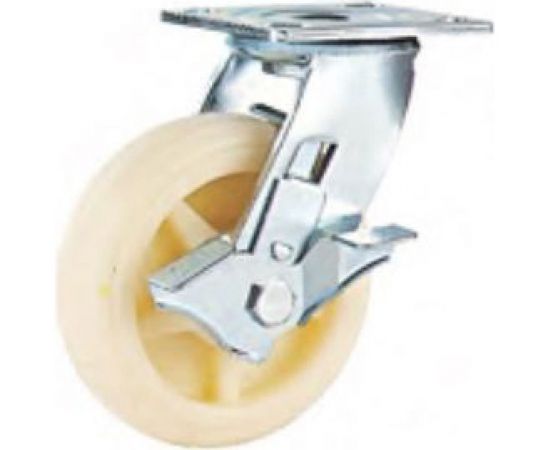 Колесо большегрузное поворотное SCdnb 80 200 мм полипропиленовое с тормозом TOR 1024225 