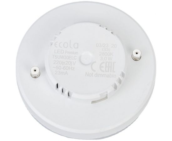 Светодиодная лампа Ecola GX53 LED Premium 3,0W Tablet 220V 2800K 27x75 матовая 30000h T5UW30ELC – изображение 3