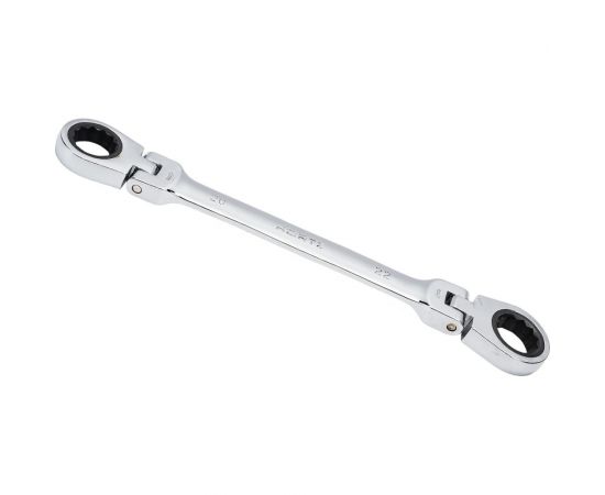 Накидной двусторонний ключ HORTZ 20х22 трещ/шарн. хромированный HOR 118764 – изображение 4