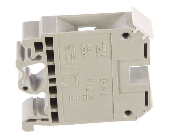 Клеммная колодка ЗНИ-16, 16 мм2, серый IEK YZN10-016-K03 – изображение 2