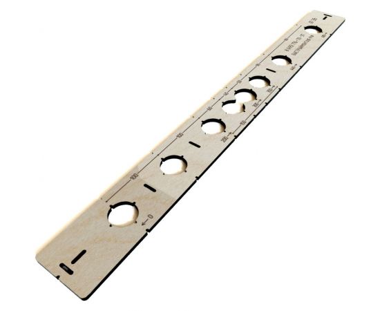 Шаблон для разметки и монтажа водорозеток и полотенцесушителя BM-022-L – изображение 2