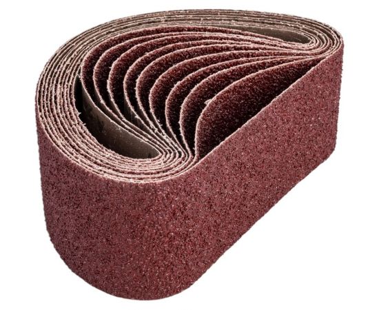 Шлифлента (10 шт; 533x75 мм; 14А Р 24 SA48001H) для шлифмашин CNIC 41202 – изображение 2