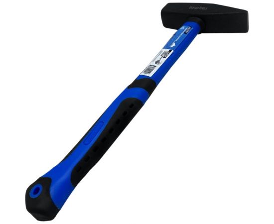 Слесарный молоток vertextools 400 г, фибергласовая обрезиненная рукоятка 10-20-400 – изображение 2