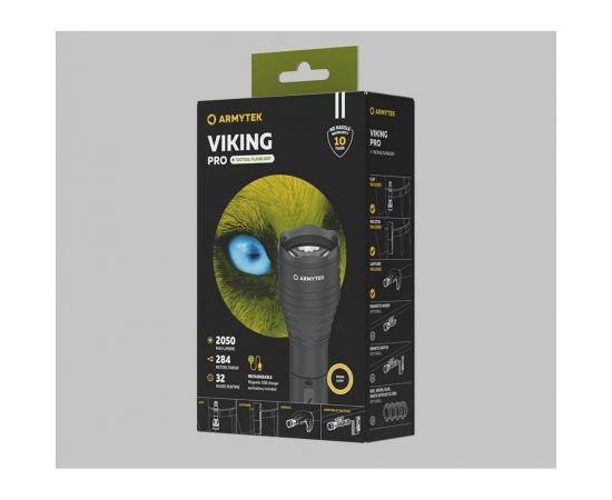 Фонарь Armytek Viking Pro Magnet USB Теплый F07701W – изображение 10