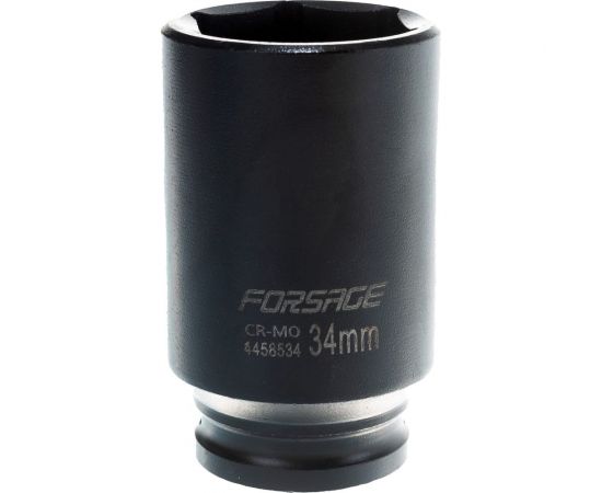 Головка ударная глубокая 6-гранная (34 мм; 1/2"") Forsage F-4458534 – изображение 2