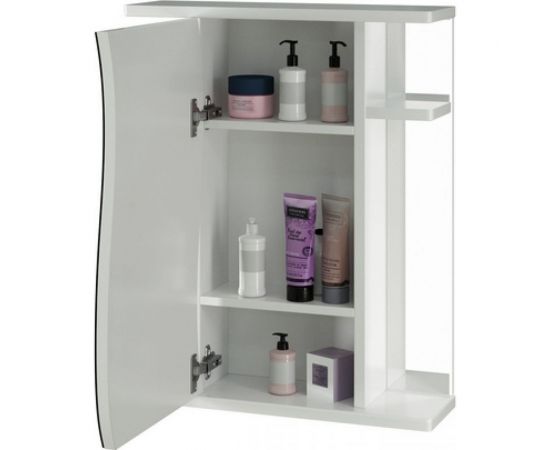 Навесной шкаф Mixline Классик-55 левый, без подсветки, ПВХ 525512 – изображение 3