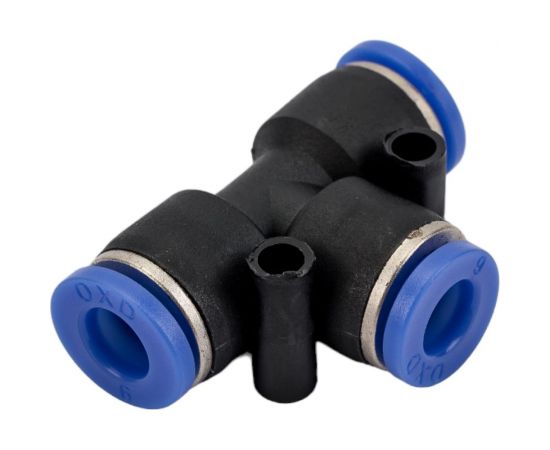 Фитинг цанговый тройник 6 мм Pegas pneumatic 5602 – изображение 6