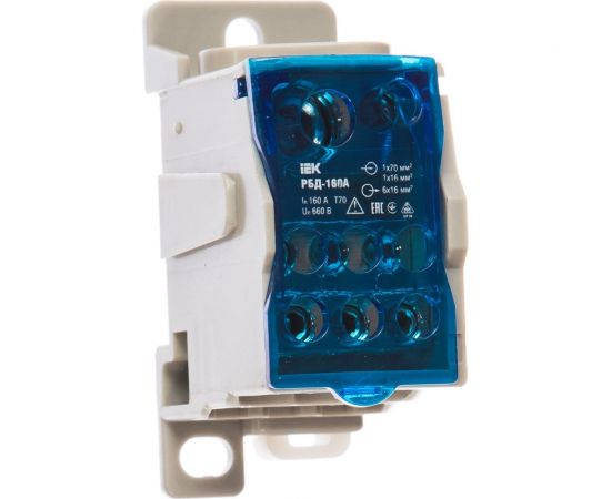 Распределительный блок на DIN-рейку IEK РБД-160А RBD-160 7446244 