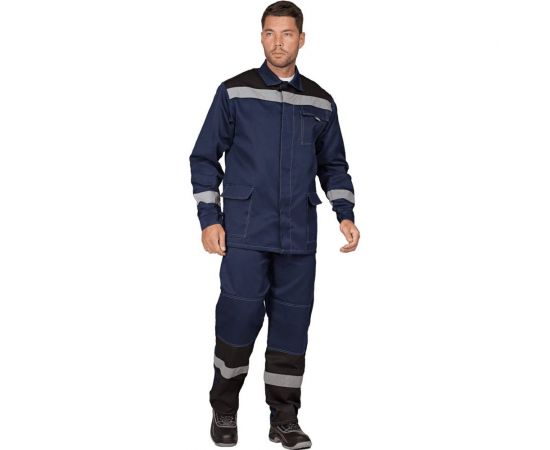 Костюм ГК Спецобъединение ПРОФЕССИОНАЛ темно-синий/черный, р.96-100, рост 170-176 Кос 034/ 96/170 