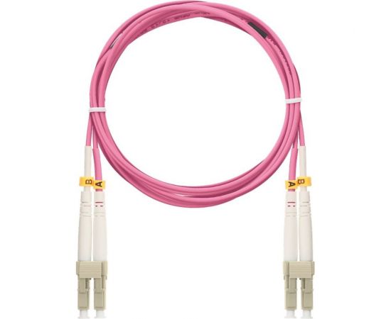 Соединительный волоконно-оптический шнур NIKOMAX маджента, 2м NMF-PC2M4C2-LCU-LCU-002 