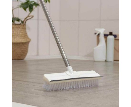 Щетка для пола с водосгоном Доляна черенок нержавеющая сталь, 28x6х126 см 7077344 – изображение 5