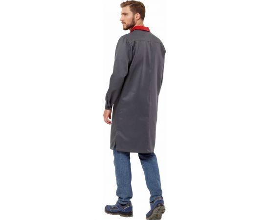 Халат Эксперт Спецодежда Страйк серый/красный, р. 48-50, рост 182-188 6446000045308 – изображение 3