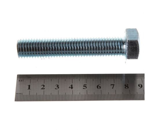 Оцинкованные болты Стройбат DIN 933 М16х80 10 шт. 2630084/272661 – изображение 2