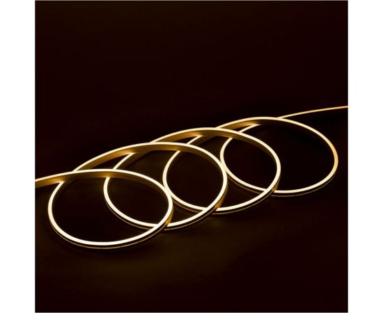 Неоновая светодиодная лента MAKSILED 5м, 6x12мм, 24В, 9Вт/м, 120 LED/m, IP33 (ПВХ), теплый белый, ML-NF-24V-0612-WW – изображение 2