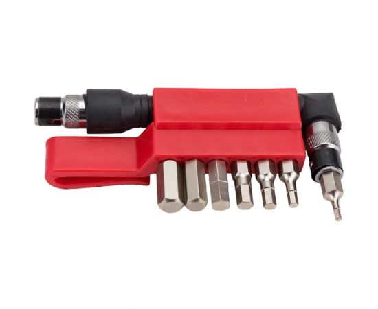 Набор шестигранных вставок 1/4 DR HEX 2,3,4,5,6,7,8 с Г-образным держателем 8шт JTC 5359 – изображение 3