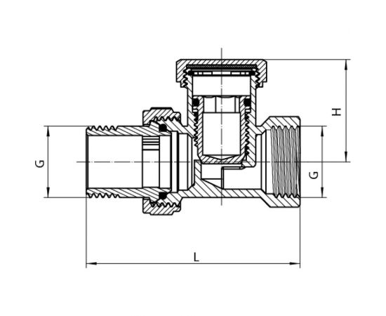Настроечный клапан со сгоном VRT 1/2 прямой 530711 – изображение 5