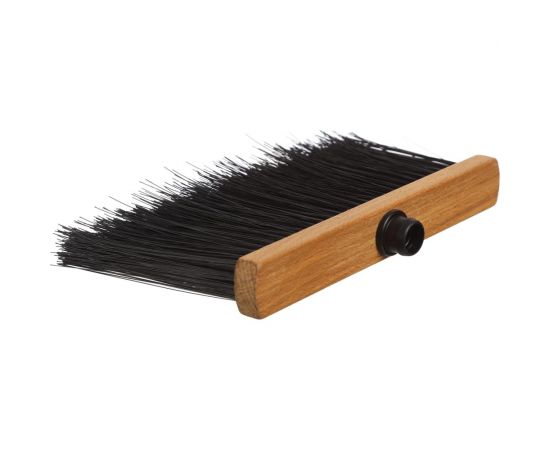 Метла для пола и улицы YOZHIK Гардена лайт, 280x40x16 мм, 106 пучков, высота ворса 130 мм, 4-х рядная, синтетическое волокно чёрное Y/МГЛ/280 